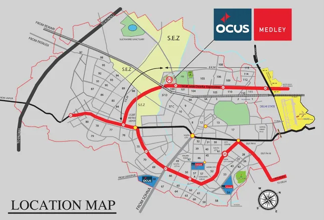 Ocus Medley Location Map