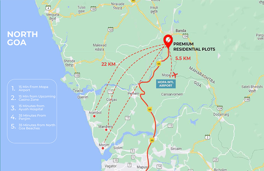 Yugen Infra Plots & Villas Location Map