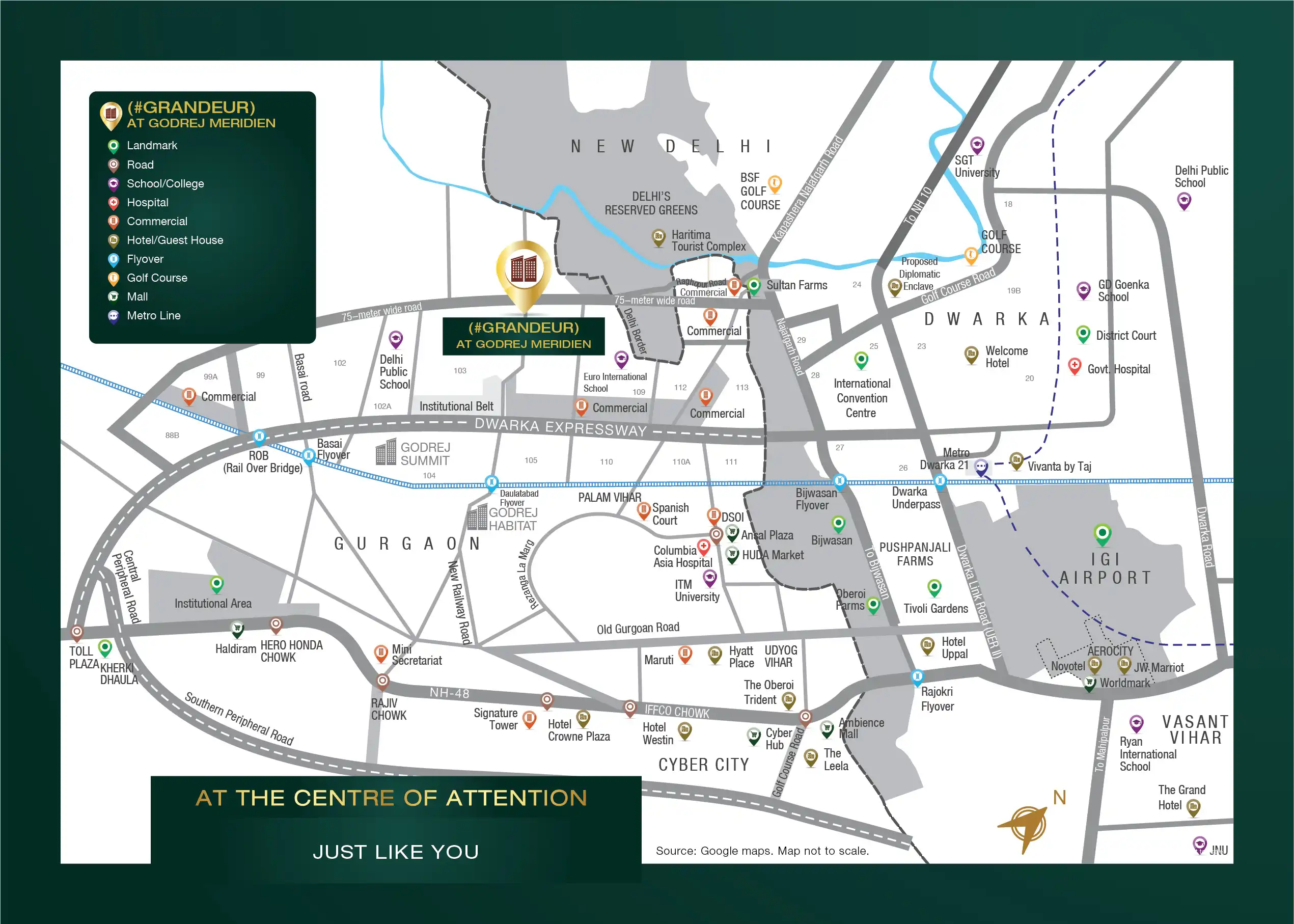 Godrej Meridien Location Map