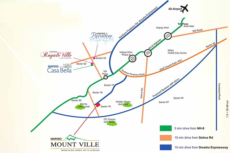 Mapsko Mount Ville Location Map