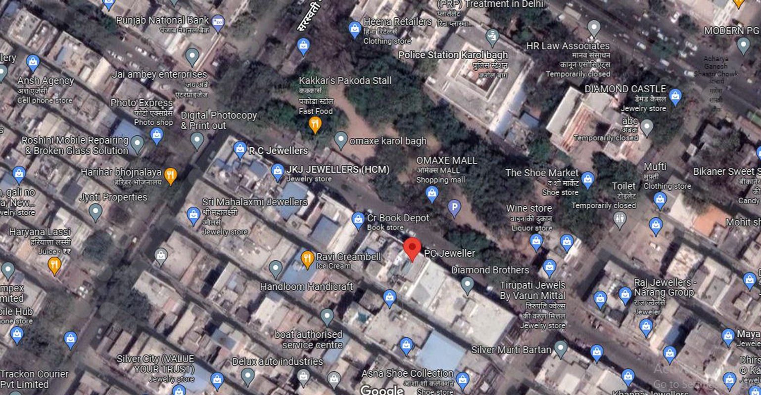 Omaxe Karol Bagh Location Map