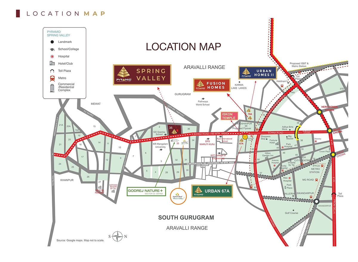 Pyramid Spring Valley Location Map