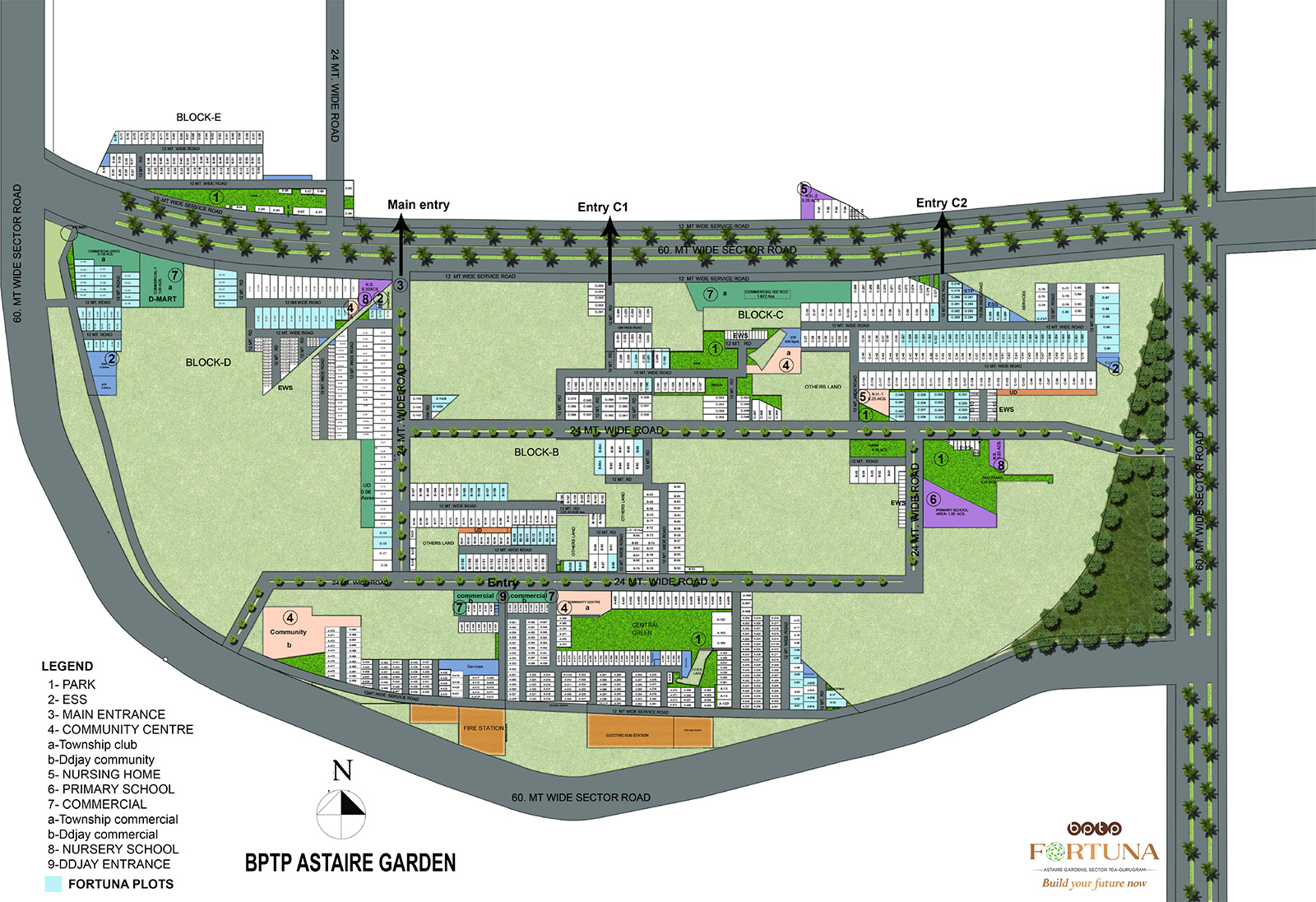 Master Plan BPTP Astaire Gardens