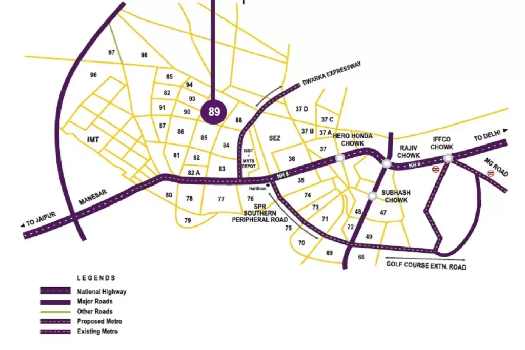 Godrej 89 Location Map