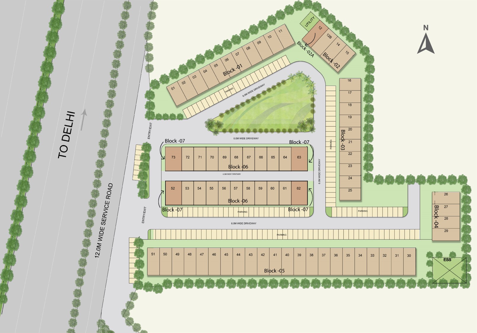 Master Plan M3M 114 Market