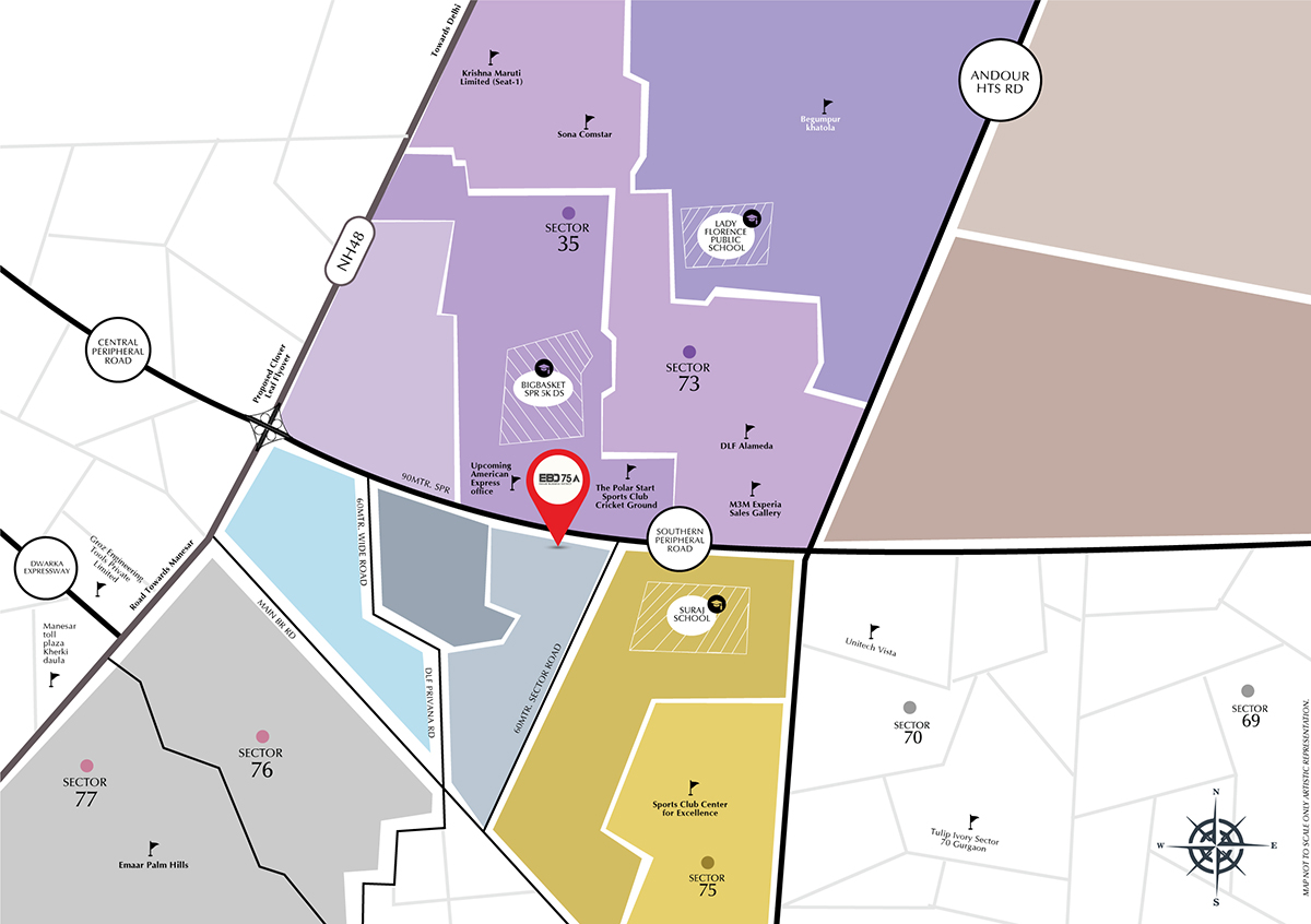 EBD 75A Location Map