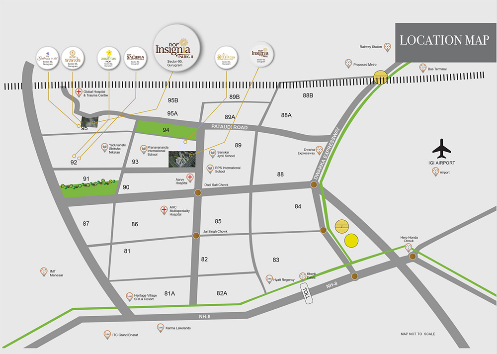 ROF Insignia Park 2 Location Map