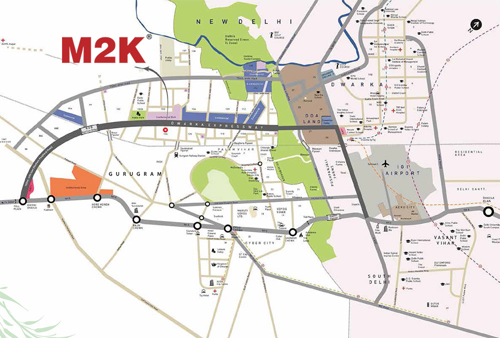 M2K Olive Greens Location Map