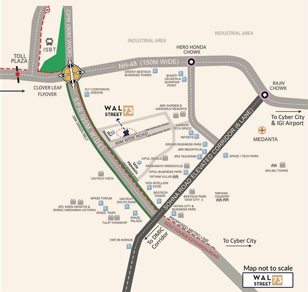 Wal Street 73 Location Map