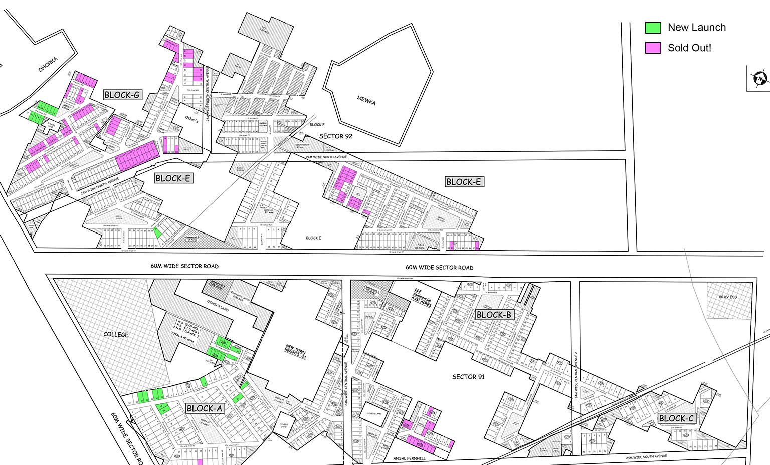 Master Plan DLF Garden City Floors