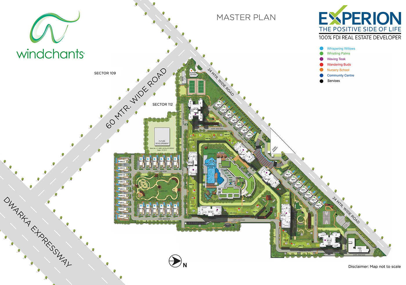 Master Plan Experion Duplex Villaments