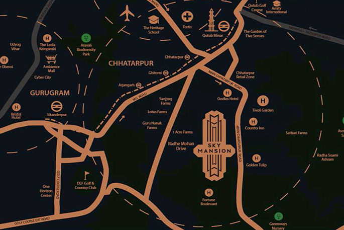 Risland Sky Mansion Location Map