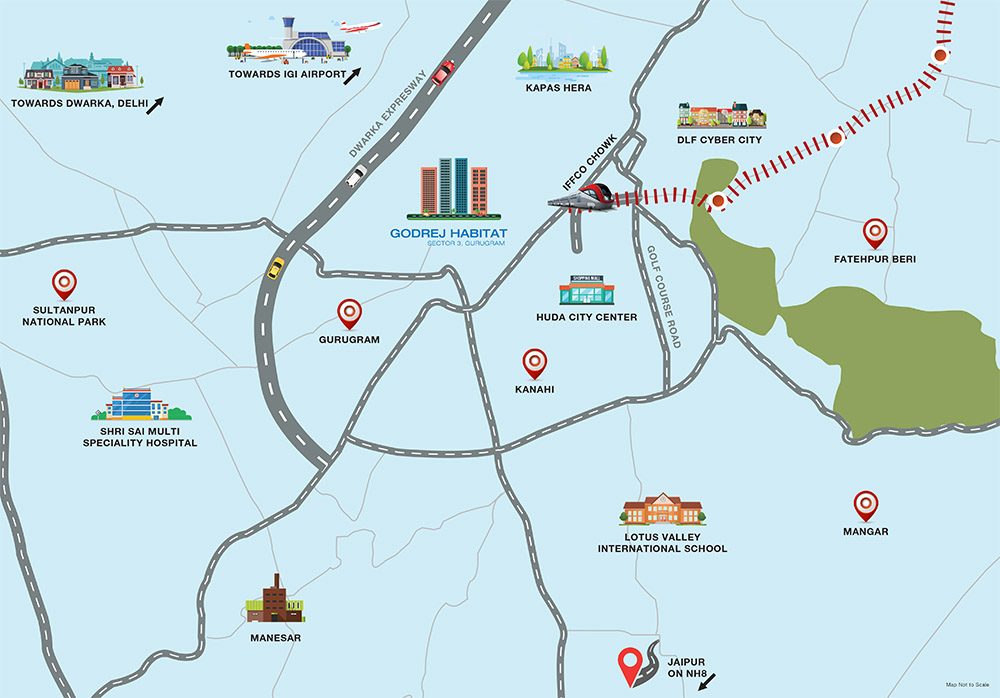 Godrej Habitat Location Map