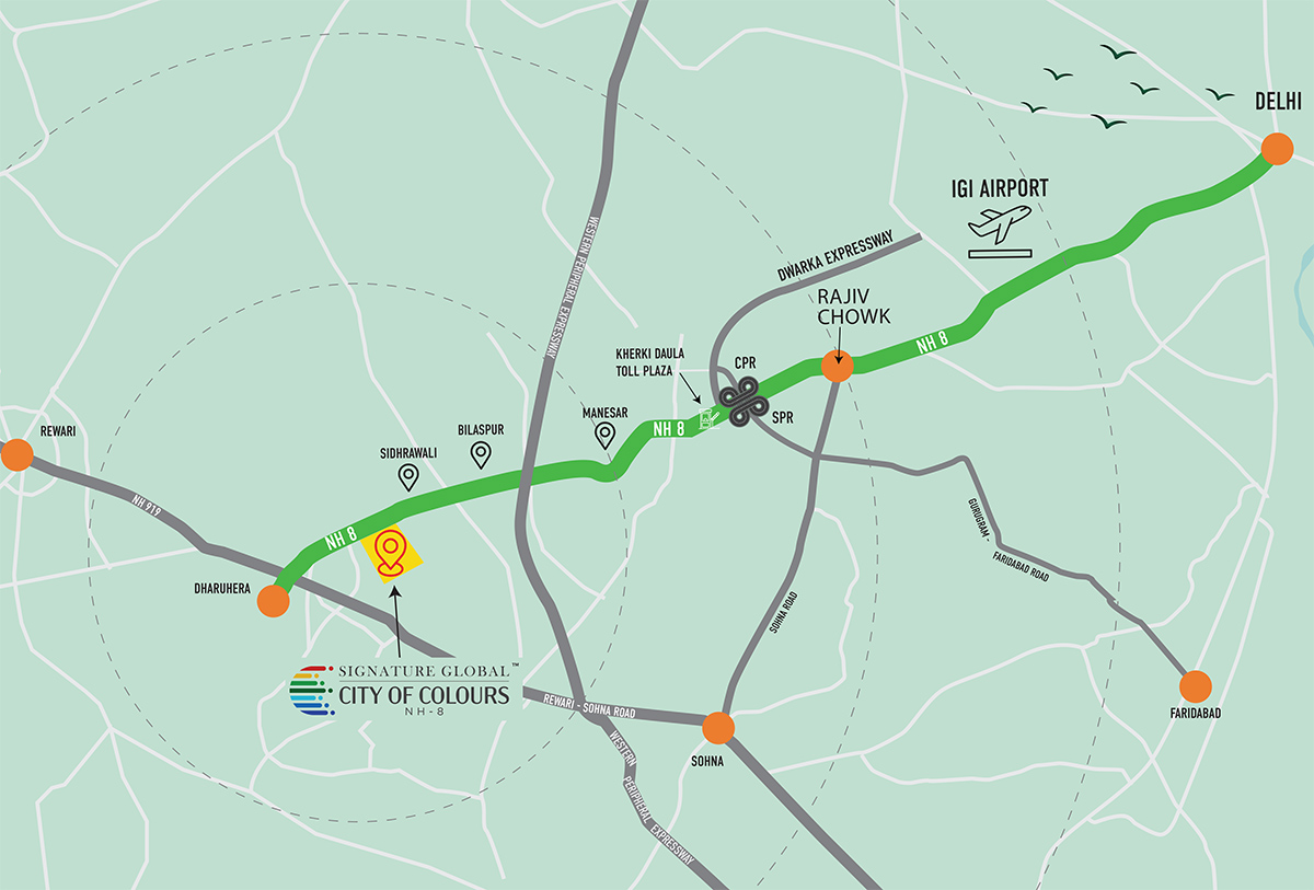 Signature City Of Colours Location Map