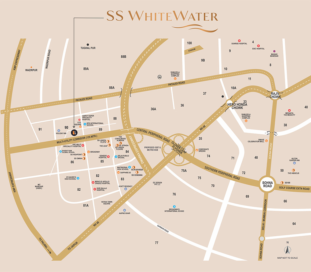 SS Group WhiteWater Location Map