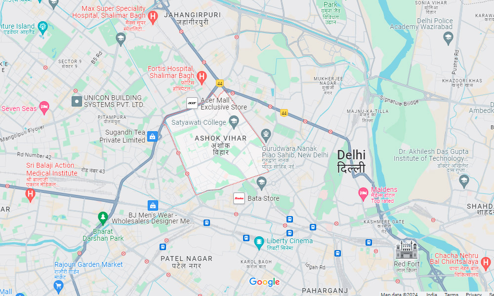 Godrej Ashok Vihar Location Map