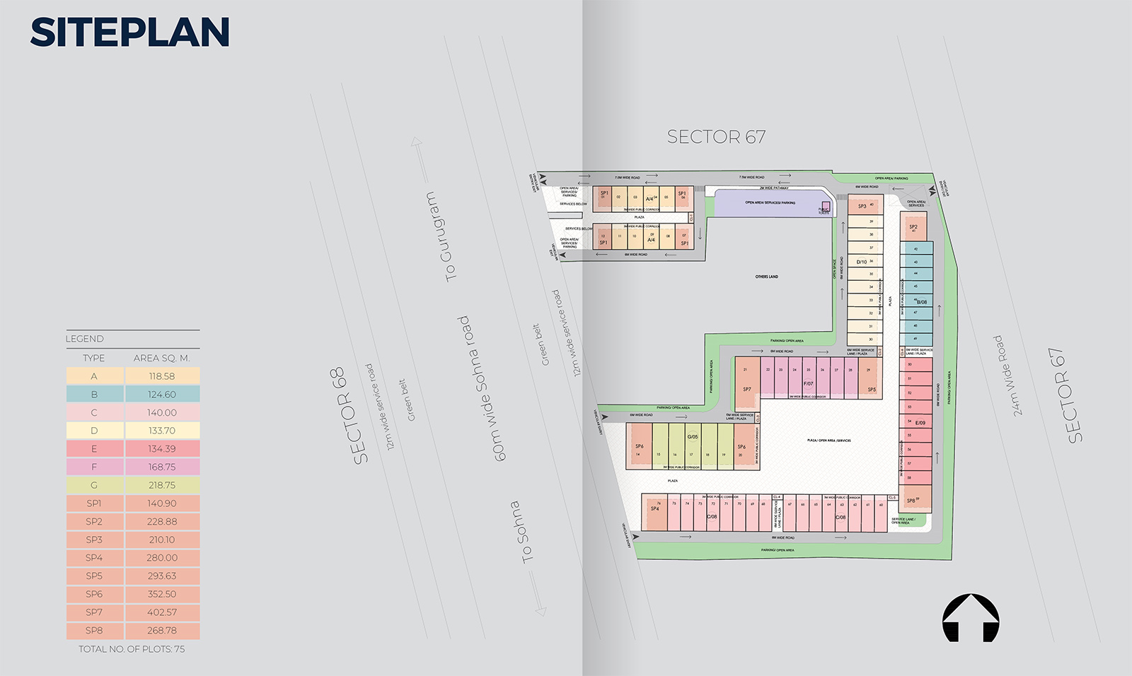 Master Plan DLF Central 67