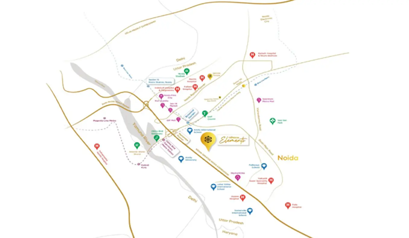 Experion Elements Location Map
