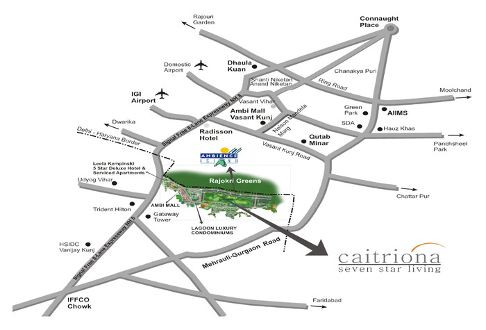Ambience Caitriona Location Map
