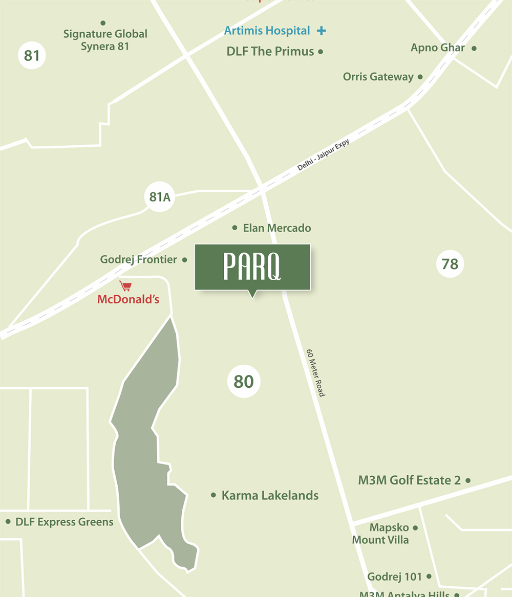 Conscient ParQ Location Map