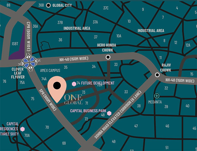 Capital One Global Location Map