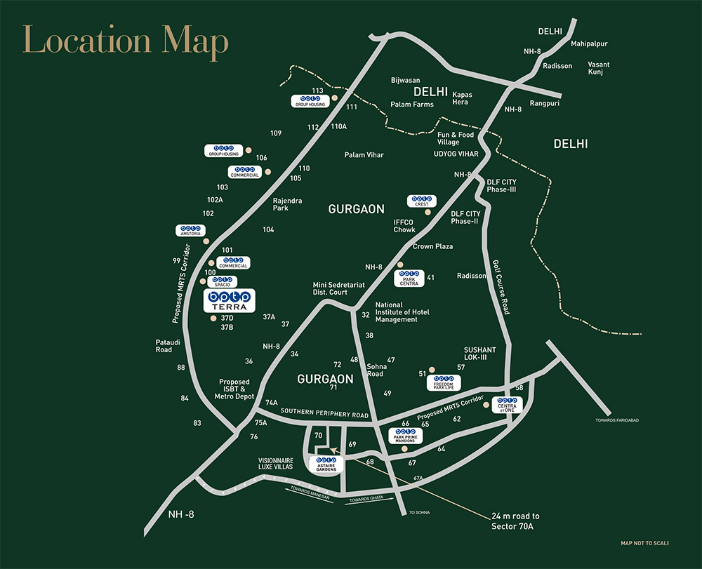 BPTP Terra Location Map
