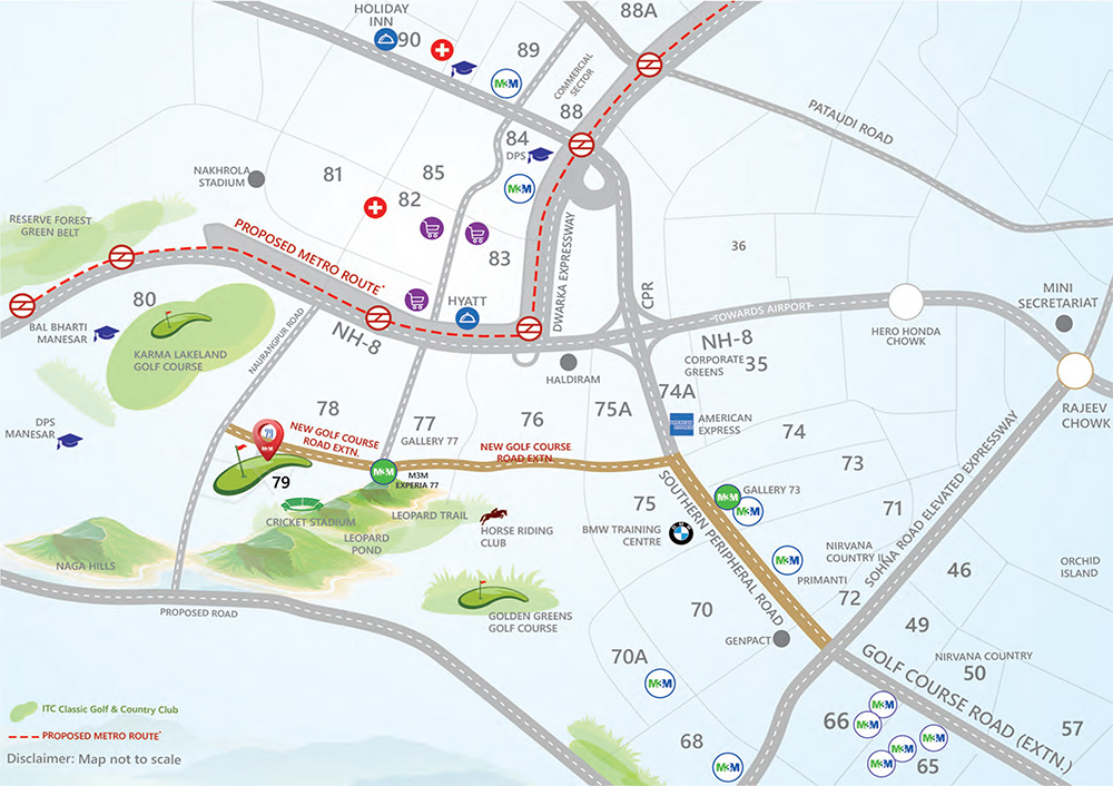 Godrej Arista Location Map