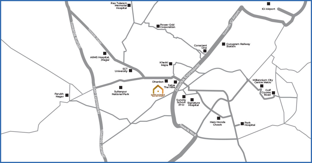 Spiti Homes Location Map