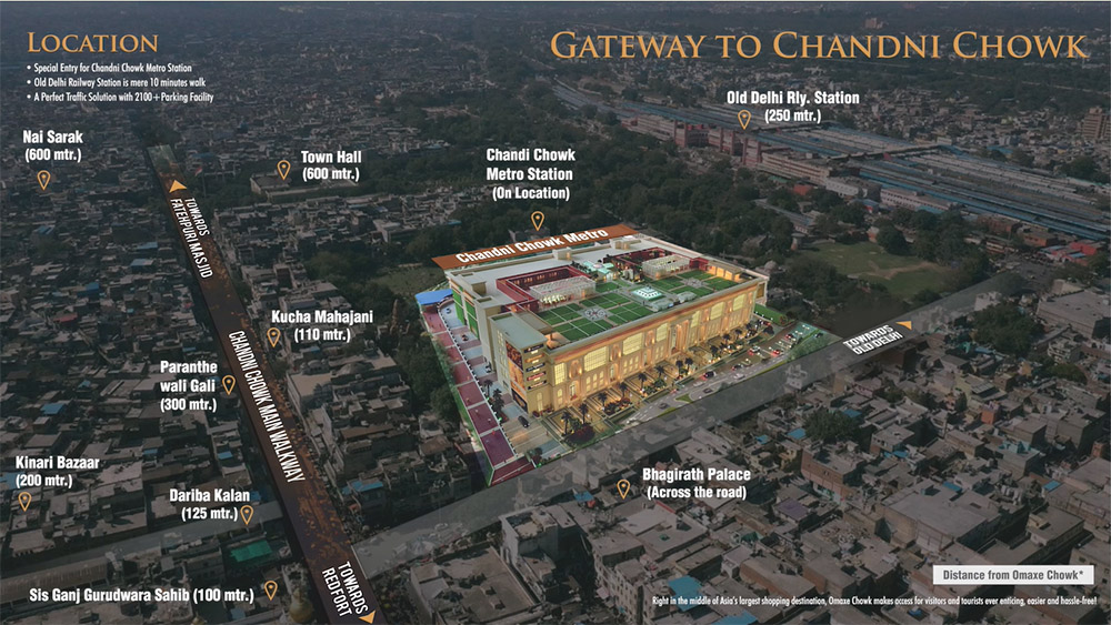 Omaxe Chowk Location Map
