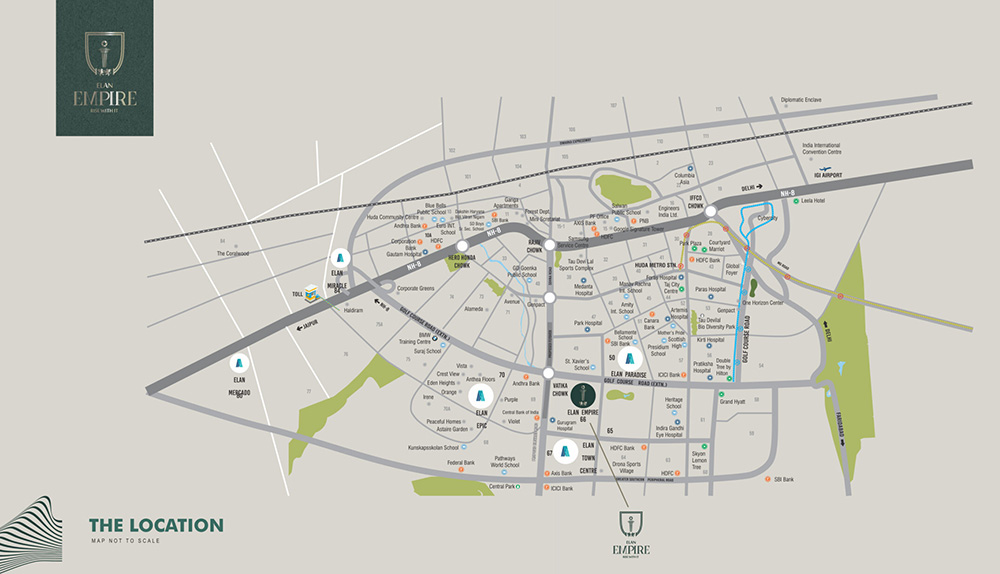 Elan Empire Location Map
