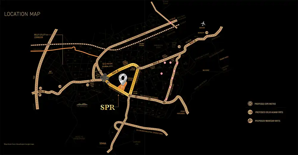 Signature Global Titanium SPR Location Map
