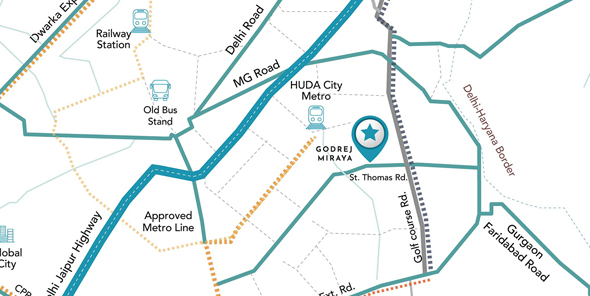 Godrej Miraya Location Map