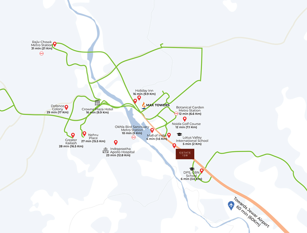Max Estate 128 Location Map