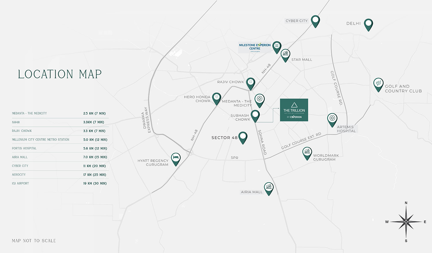 Experion The Trillion Location Map