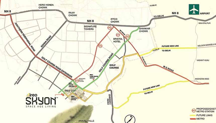 IREO Skyon Location Map