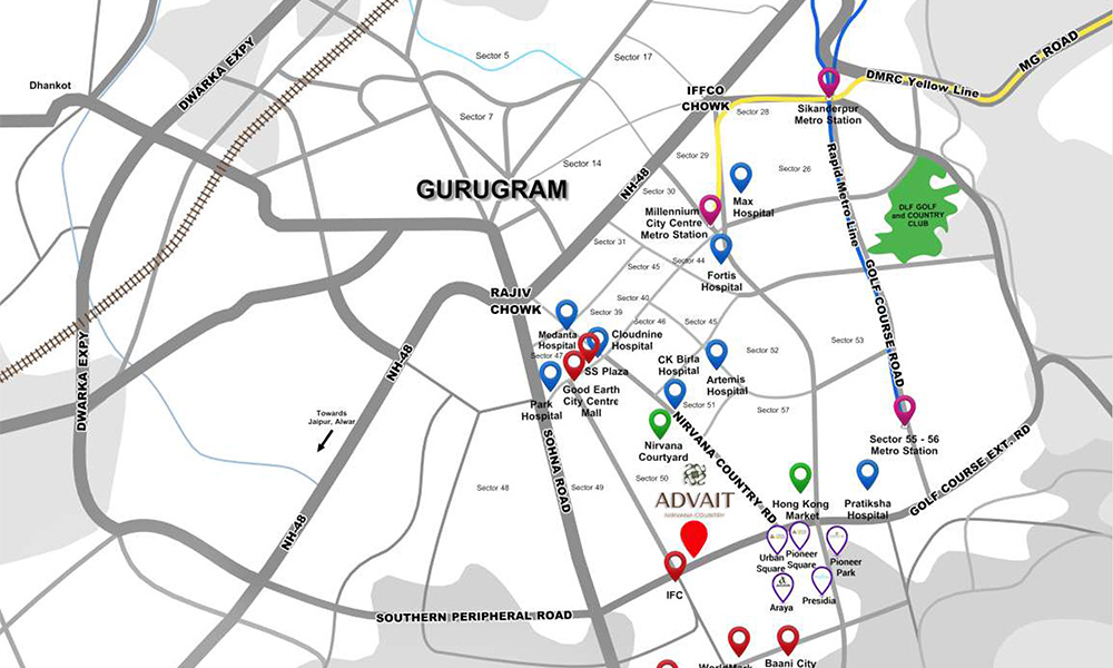 Pioneer Advait Location Map