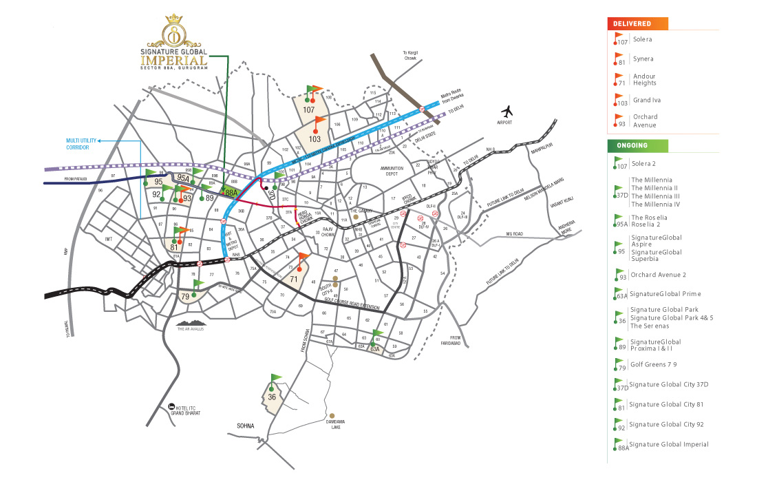 Signature Imperial Location Map