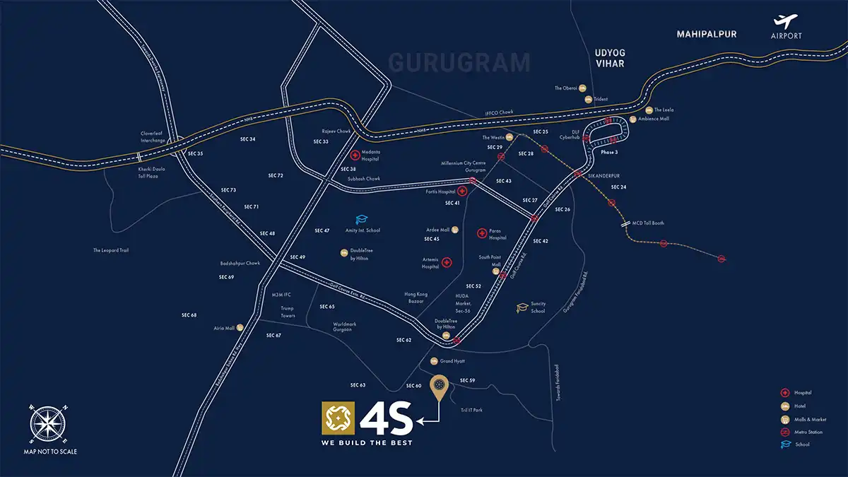 4S The Aurrum Location Map