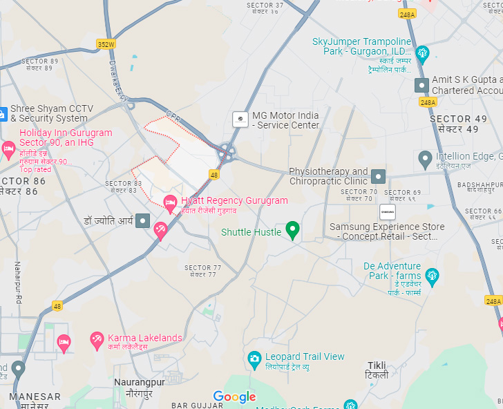 Signature Twin Tower DXP Location Map