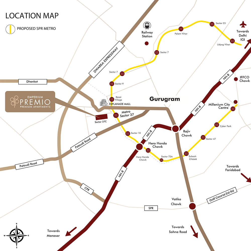 Emperium Premio Location Map
