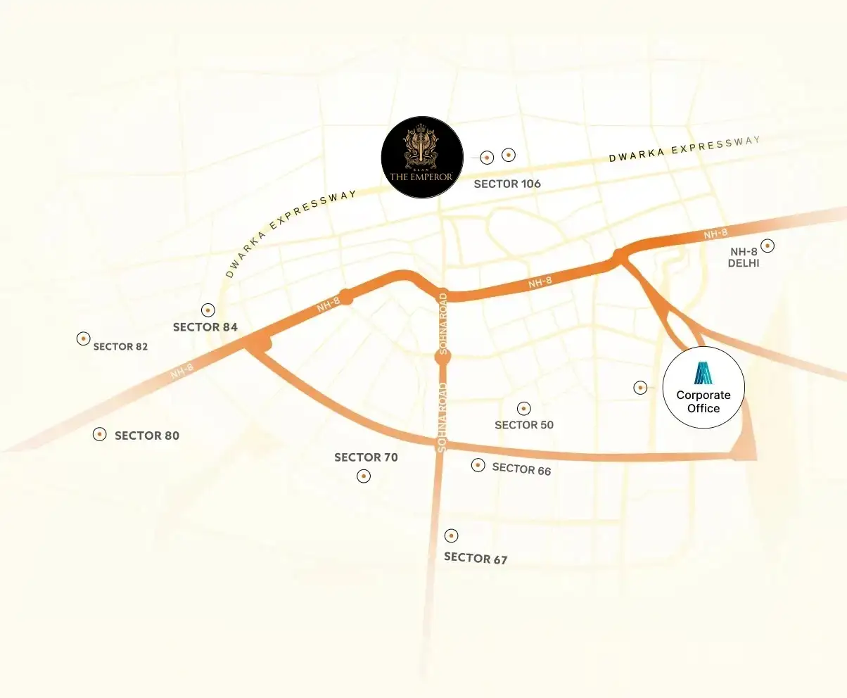 Elan The Emperor Location Map