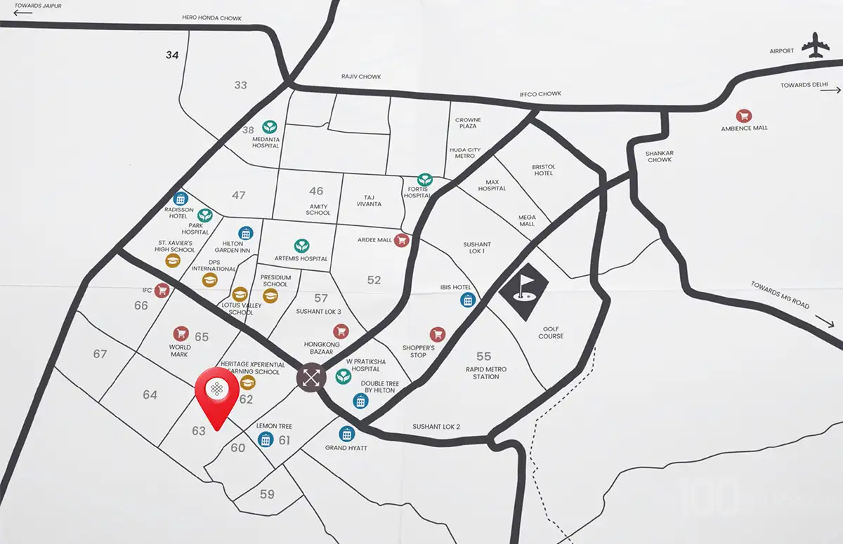 Adani Samsara Ivana Location Map