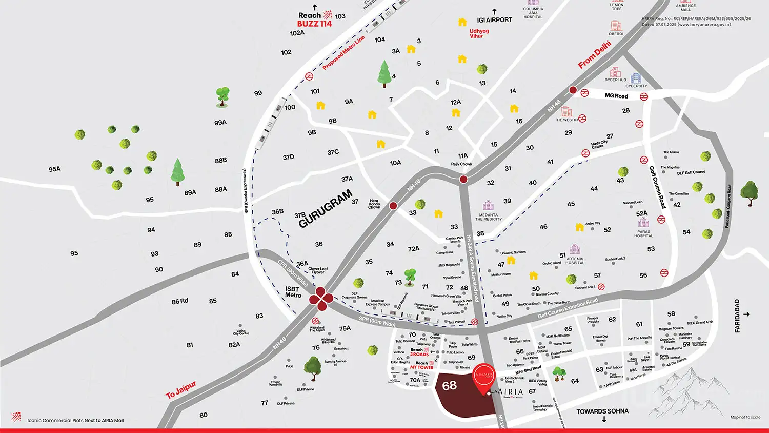 Reach The Bazaria Location Map