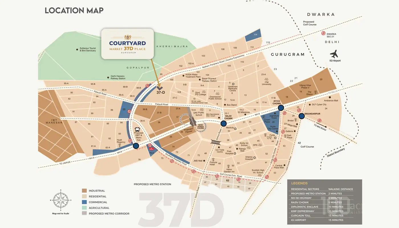 Courtyard Market 37d Place Location Map
