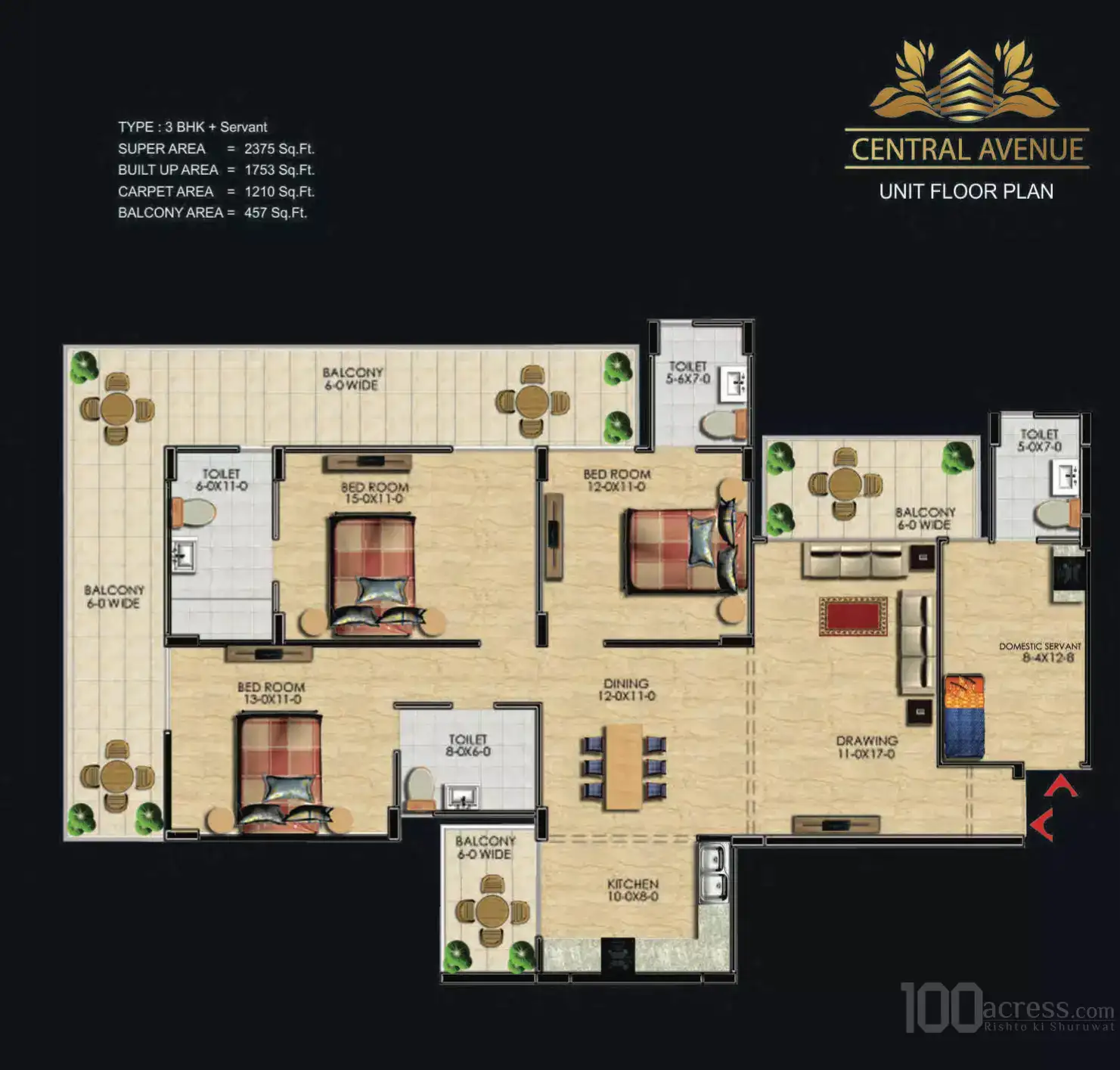 Central Avenue - Floor Plan 2
