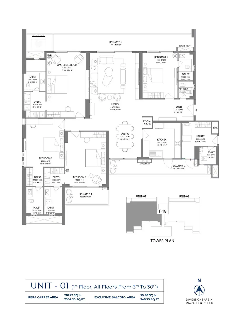 Experion Windchants Nova - 4.5 BHK