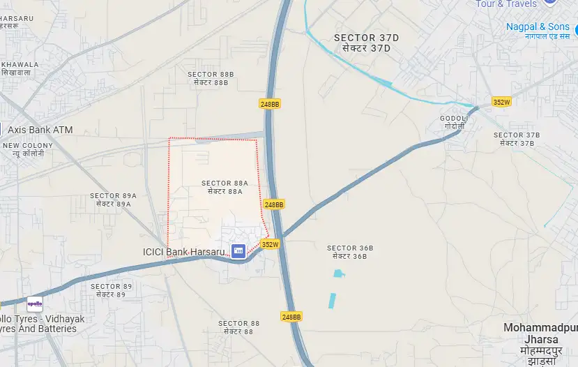 Wal Street 88A Location Map