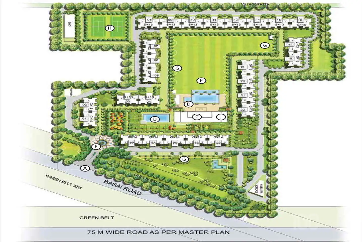 Master Plan Emaar Gurgaon Greens
