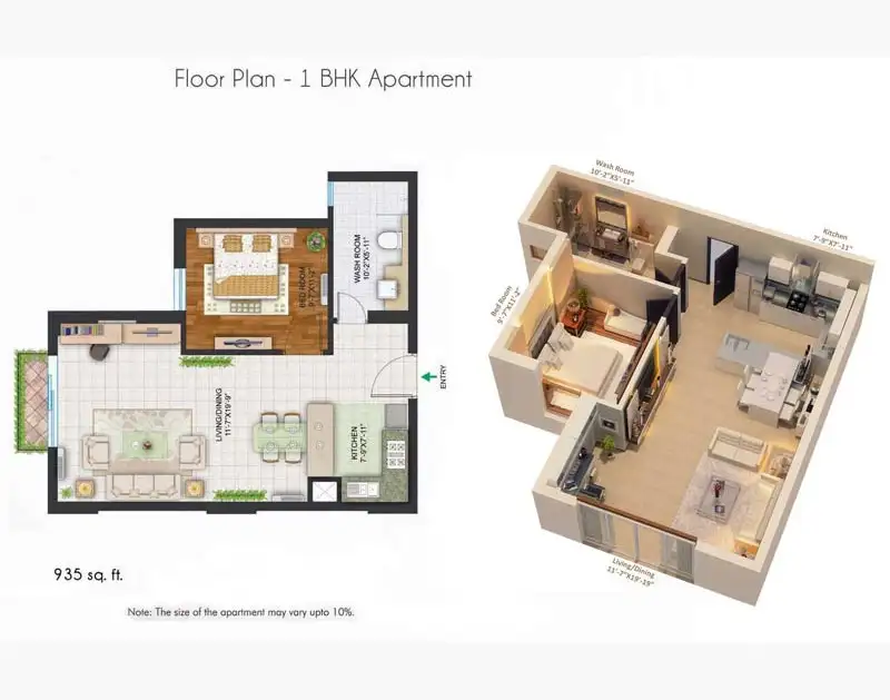 Central Park The Room - 1 BHK