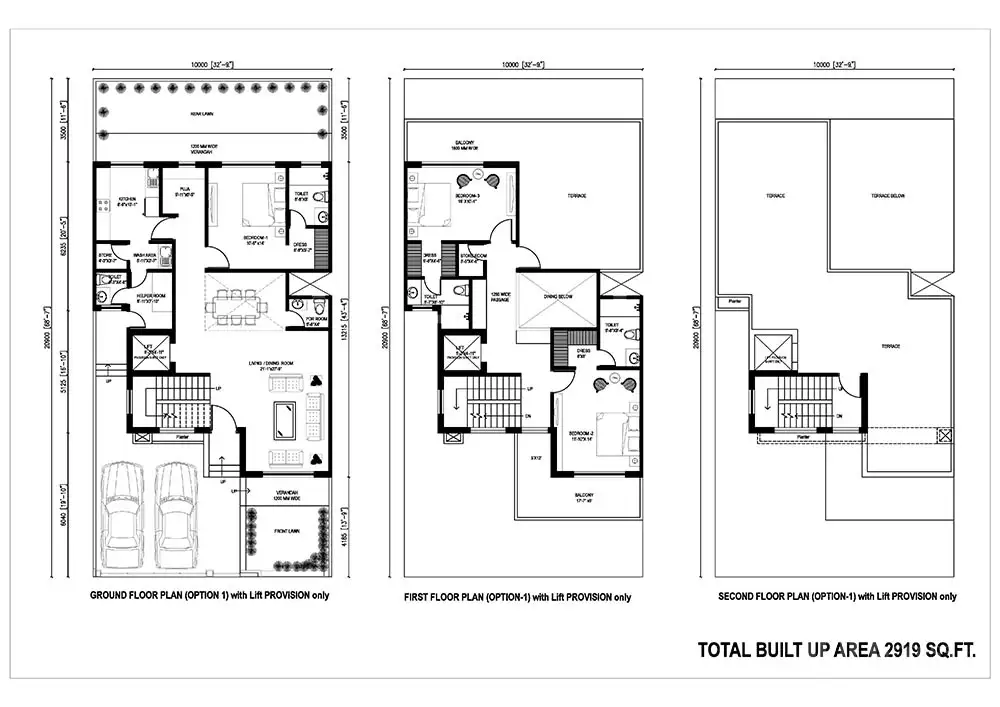 Central Park Fleur Villas - 3 BHK + Servant